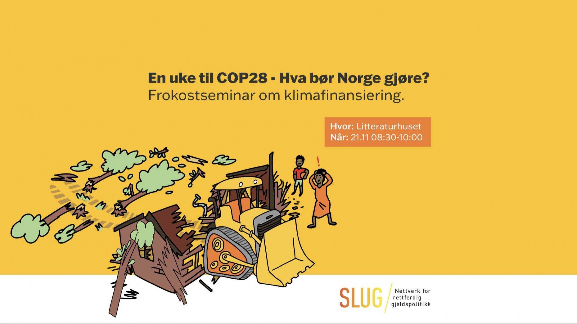 En uke til COP28 - Hva bør Norge gjøre? Frokostseminar om klimafinansiering