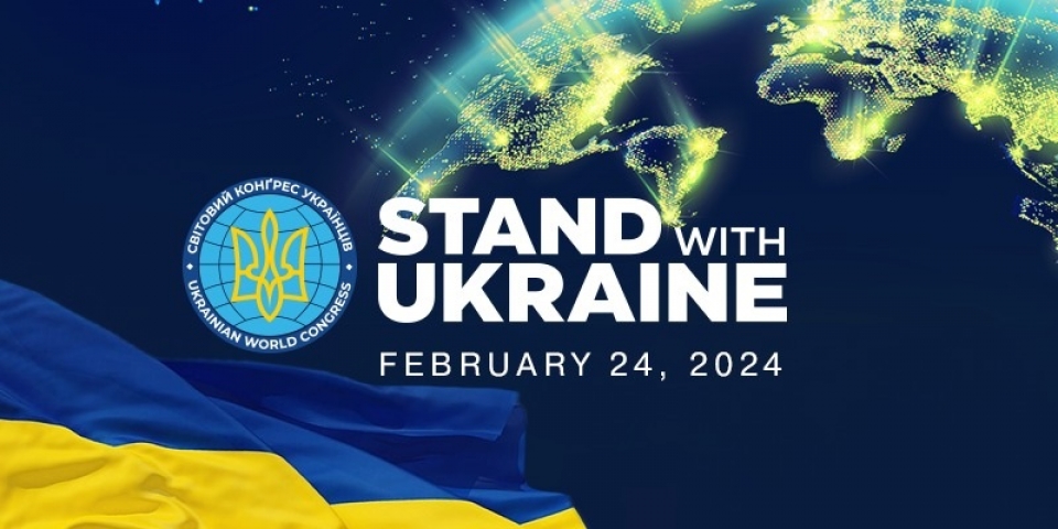 Solidaritetsmarkering for Ukraina