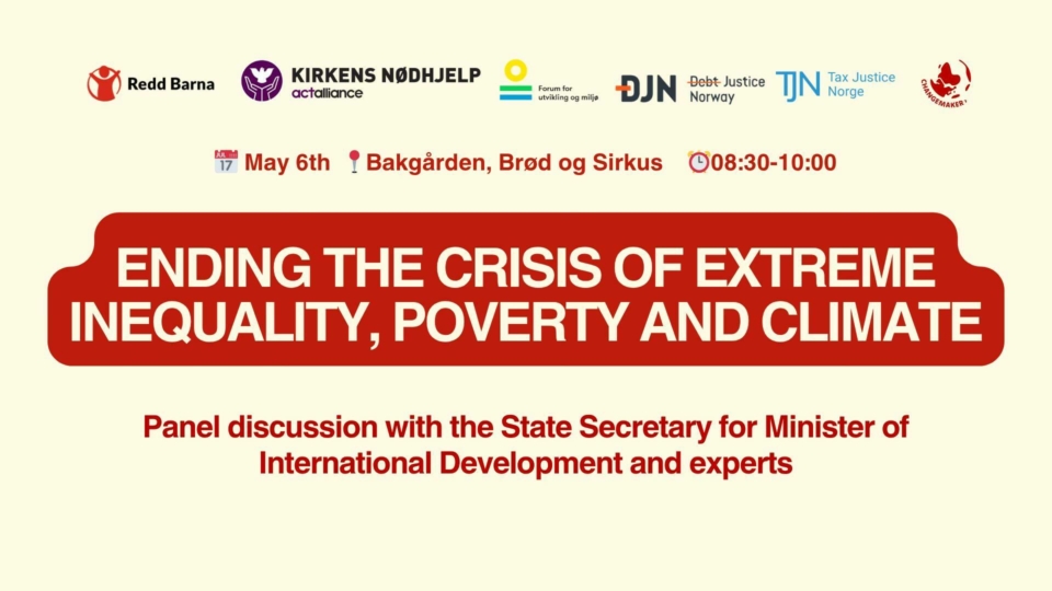 Ending the crisis of extreme inequality, poverty and climate
