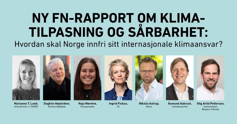 Frokostseminar: Hva sier FNs klimapanels ferske rapport?