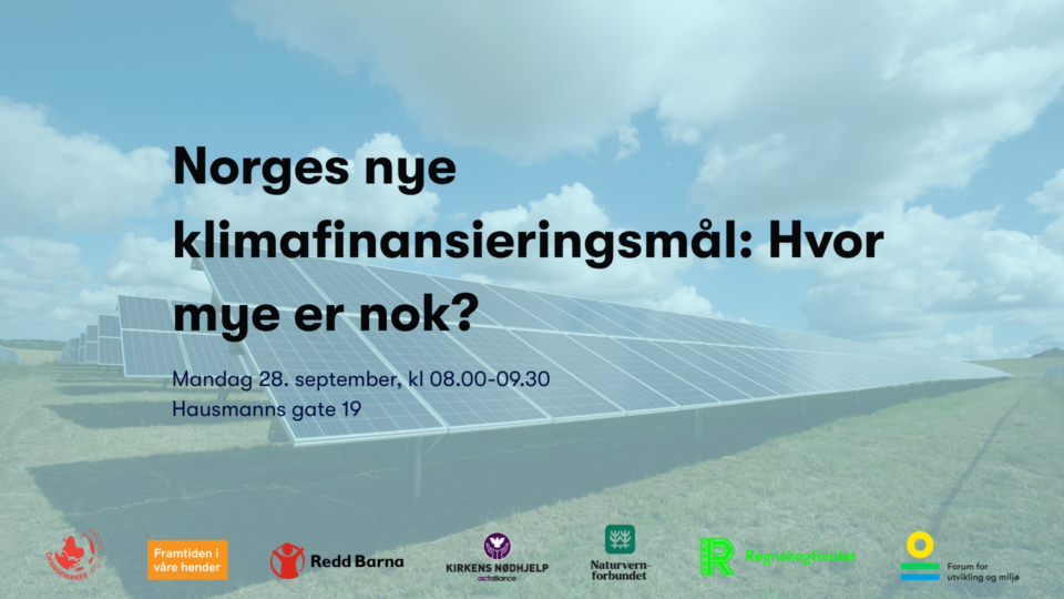 Norges nye klimafinansieringsmål: Hvor mye er nok?