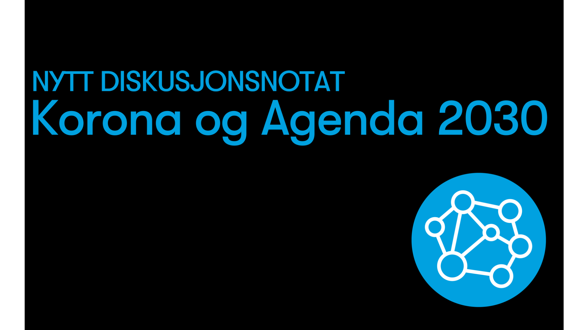 Korona og Agenda 2030