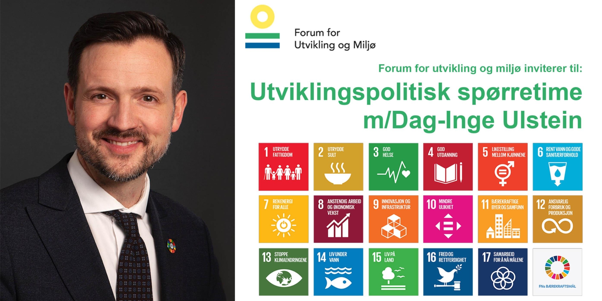 Utviklingspolitisk spørretime med ny utviklingsminister