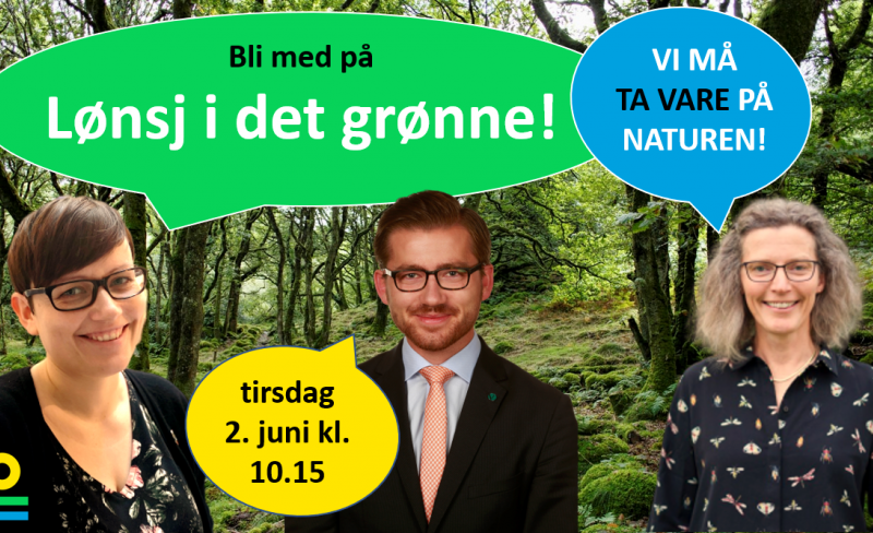 Lønsj i det grønne med Sveinung Rotevatn og Anne Sverdrup-Thygeson