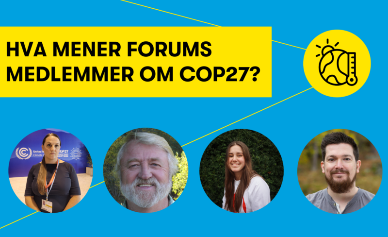 ForUMs medlemmer om COP27