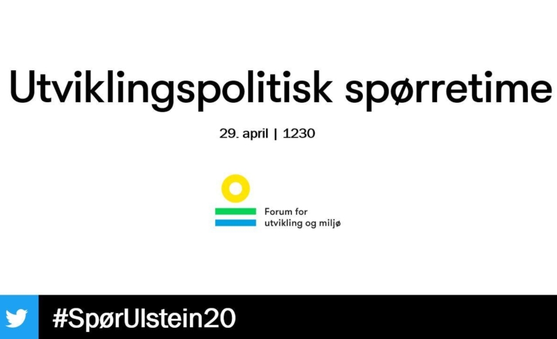 Se utviklingspolitisk spørretime her