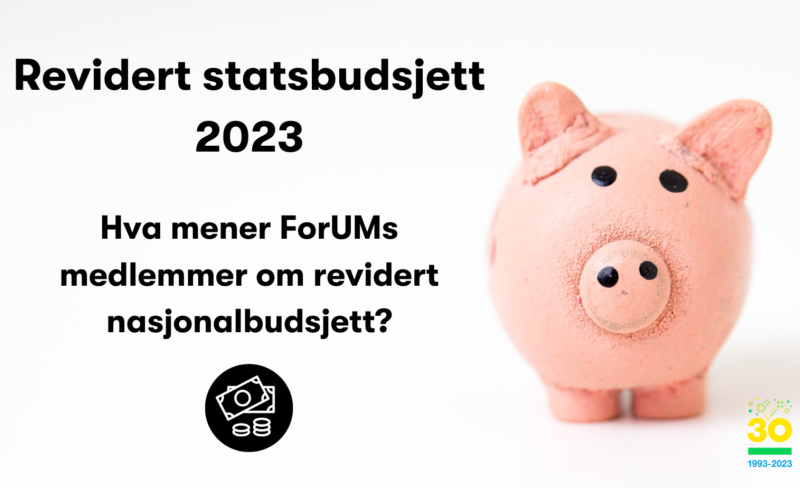 Hva mener ForUMs medlemmer om revidert nasjonalbudsjett?