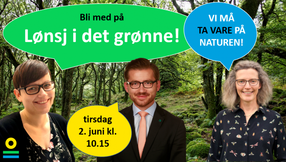 Lønsj i det grønne med Sveinung Rotevatn og Anne Sverdrup-Thygeson