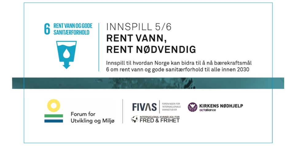 Norges vannavtrykk må reduseres